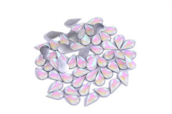 Belles fausses pierres chaudes Flatback de résine époxyde de difficulté avec la base transparente forte de colle