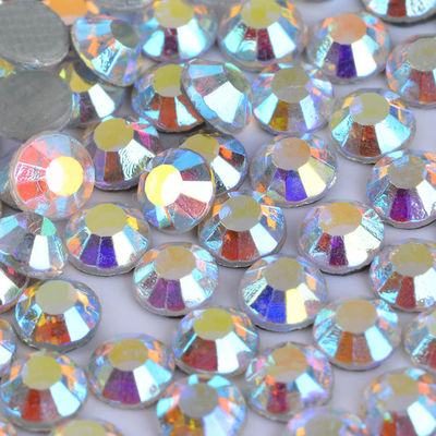 wholesale foil back rhinestone flatback crystal stone for dresses,glass crystal ab hotfix flat back rhinestone